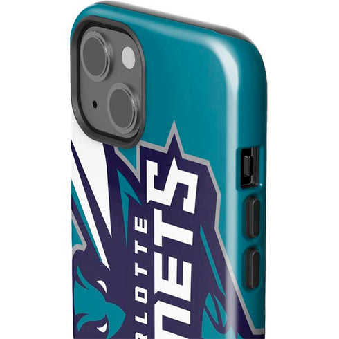 NBA Charlotte Hornets Large Logo iPhone 15 Impact Case